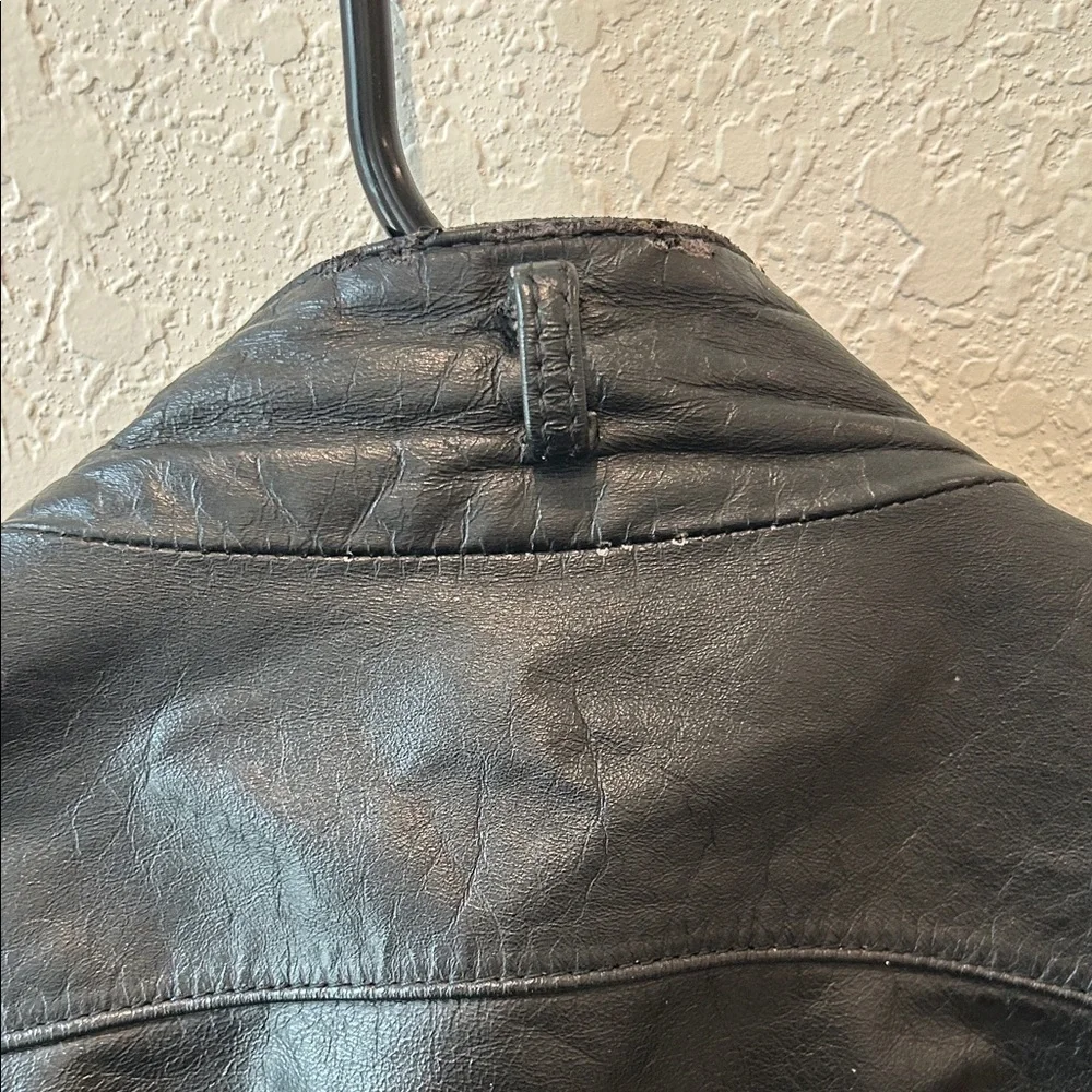 Vintage Wilson Classic Black Leather Jacket for Men or Woman